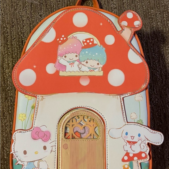 Sanrio And Friends Cute Mushroom House Backpack.